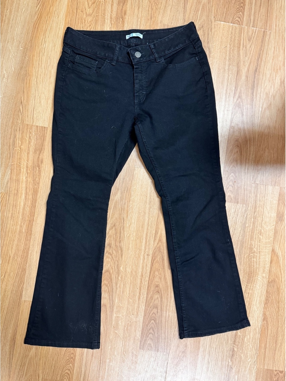 Riders by Lee Mid Rise Bootcut Black Jeans Size 12P